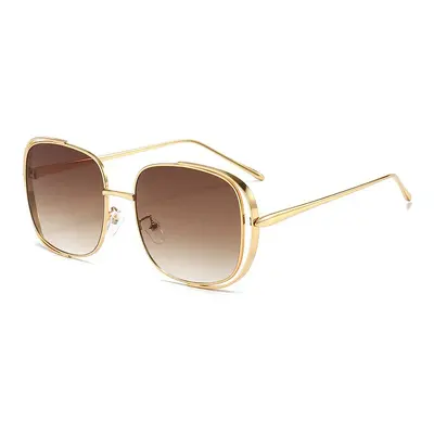 Large Frame UV-Protection Sunglasses with Hollow Frame - 5