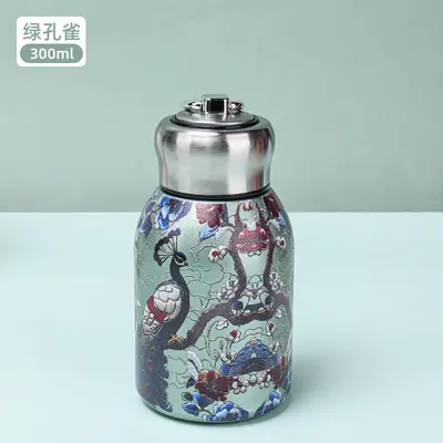 316 Stainless Steel Mini Thermos Cup with Lift Handle for Students - 7