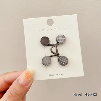 Invisible Waist Tightener Brooch with Jeans Button Pin for Women - 9