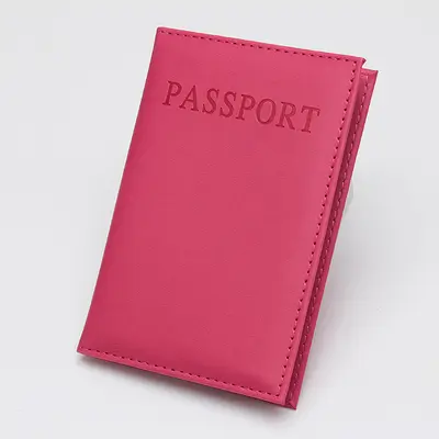 Deri pasaport kılıfı, pasaport çantası, LOGO toptan satış, İngilizce PU deri pasaport tutucu, Amazon sınır ötesi kart tutucu - 10