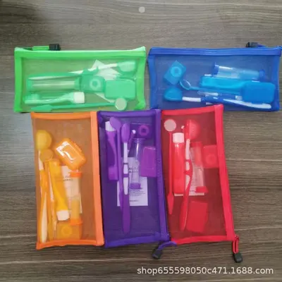 Ağız bakımı ortodontik set, ortodontik mum, ortodontik diş fırçası, diş arası fırça, diş ipi toplayıcı, sekiz parçalı set