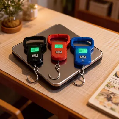 Taşınabilir Elektronik Terazi 50kg Ev Kullanımı Tartı Askılı Terazi Bakkal Balık Avı Bagaj Terazi Kargo Elektronik Taşınabilir Terazi Şarj Edilebilir Model