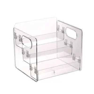 Cosmetics desktop organizer, tiered perfume stand, dustproof - 7