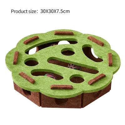 Cat Scratch Board Self-Play Interactive Cat Toy with Maze and Felt Box - 12