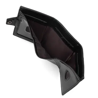 Men's Wallet Handbag with Snap-Button Coin Pocket and Multi-Card Slots - 5