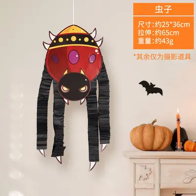 Halloween Door Hanging Decoration with Skull and Ghost Bride Motifs - 13