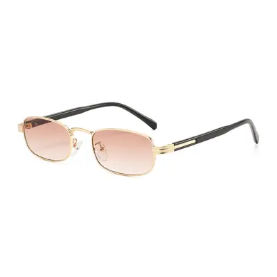 Metal Narrow-Frame Women's Sunglasses, UV400 Protection - 8