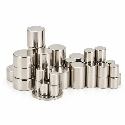 NdFeB Starker Zylindermagnet 7x12 mm Vernickelt