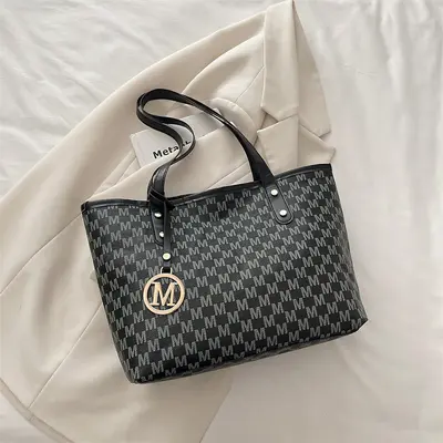 Large Capacity Printed Tote Bag for Women, Commuter Shoulder Bag - 7