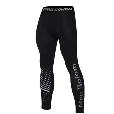 Men's 3/4 Length Basketball Compression Pants, Ice Silk Breathable, Quick-Dry - 7