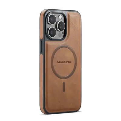 iPhone 17 Leather Phone Case with Wireless Charging - 13