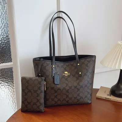 Large Capacity Women's Tote Bag, Single Shoulder Shopping Bag - 3