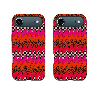 iPhone 17 Pro case, leopard print, punk style, 2-in-1, magnetic