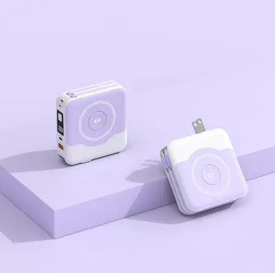 22.5W Wired Magnetic Watch Charger with 10000 mAh Power Bank, 5-in-1 - 9
