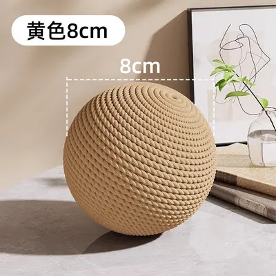 Extra großer Sisal-Katzenball mit Quietscher, kaubeständig - 7