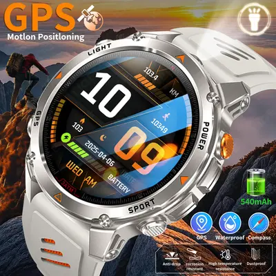 HT37 Smartwatch with Bluetooth Calling, GPS and Waterproof Design