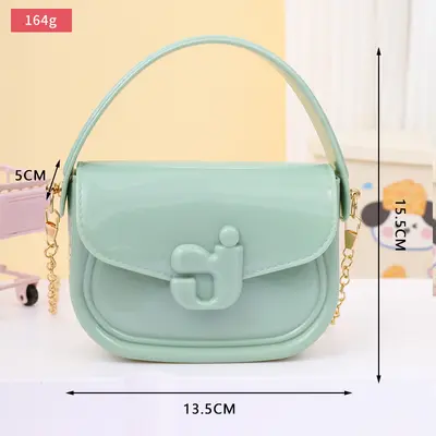 2025 fabrika doğrudan satış sınır ötesi yeni harfli jöle çanta el çantası tek omuz çapraz askılı kadın çantası mini moda kadın çantası