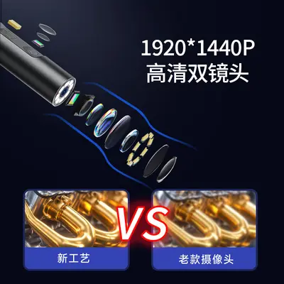 3-in-1 endoscope with dual lens for Android and iOS