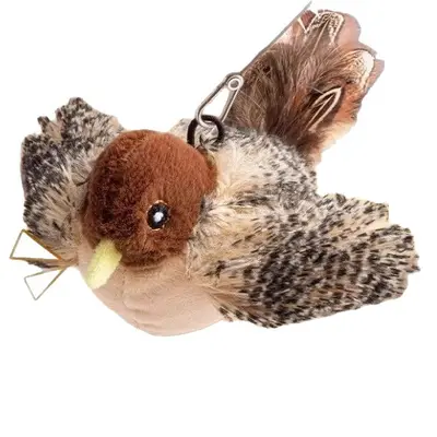 Cat Teaser Wand with Realistic Bird and Mouse Sound, Bite-Resistant - 6