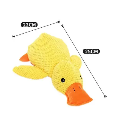 Plush Dog Toy, Chew-Resistant, Squeaky Sleep Companion - 8