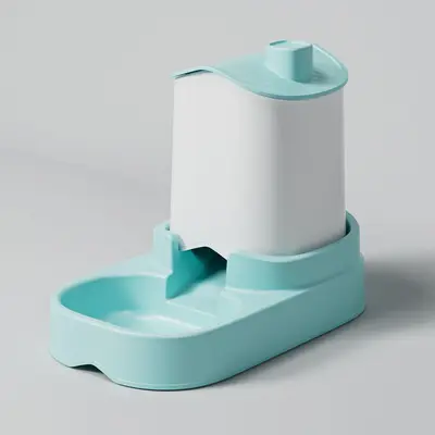 Mobiler Hunde-Wasserspender und Futternapf-Kombination - 12