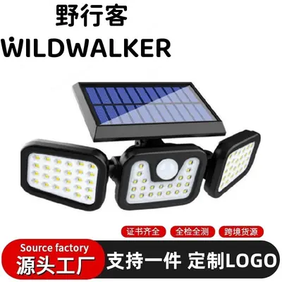 Solar Wall Light 74 LED Rotatable Waterproof Motion Sensor Garden Lamp