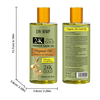 Turmeric Oil 200 ml with Mandelic Acid, Moisturizing Face and Body Massage Oil - 12