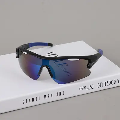 Futuristic Millennium-Style Cycling Windproof Sunglasses, Large Frame, Colourful - 10