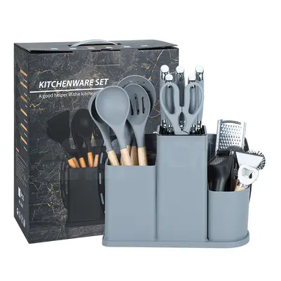 20-Piece Kitchen Knife Set with Silicone Tools - 8