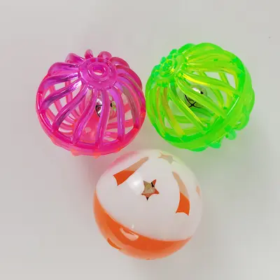 Colorful Bell Ball Cat Toy Set, Interactive, Includes Mouse - 5