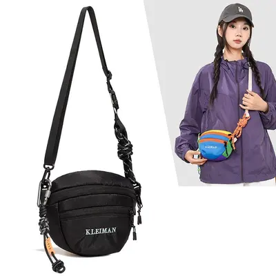 Cross-border Shoulder Bags Women's Dopamine Color Block Crossbody Bag Single Shoulder Outdoor Sports Chest Bag Men's Small Sling Bag