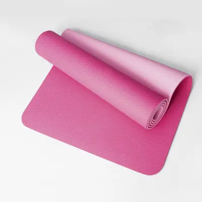 TPE-Yogamatte 6/8 mm mit Positionslinien, verdickt - 13