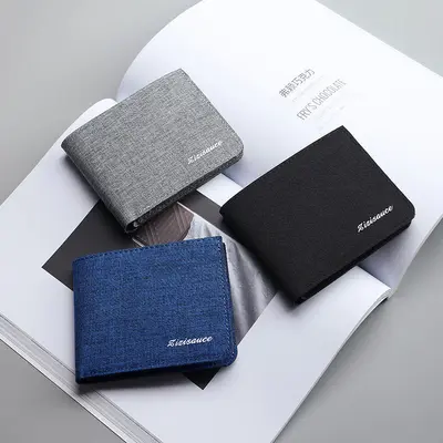 Men's Canvas Wallet, Multi-Card Slots, Driver's License Holder - 4