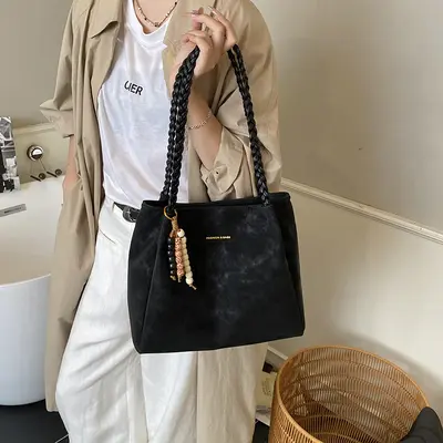 Große Retro-Damenschultertasche - 4