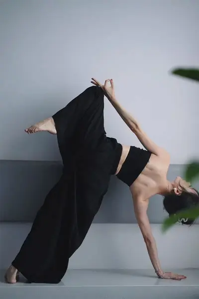 Lockere Pilates-Yogahose, außen tragbar, 5 Farben - 7