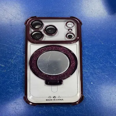 iPhone 17/14 telefon kılıfı, verchromt, manyetik stand - 7