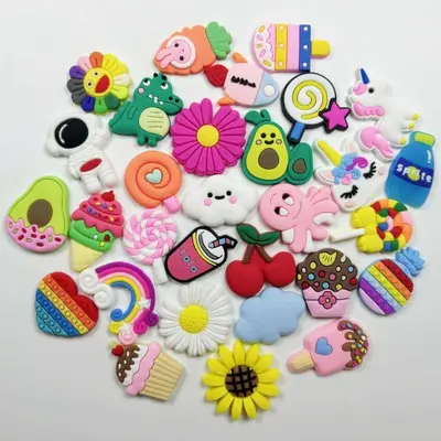 Croc Shoe Accessory, PVC Soft Rubber Flower Shoe Charm - 7