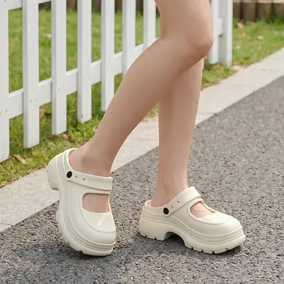 Women's Thick-Sole Mary Jane Sandals, Non-Slip and Shock-Absorbing, Summer