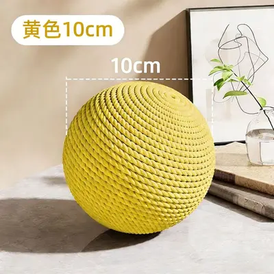 Extra großer Sisal-Katzenball mit Quietscher, kaubeständig - 12