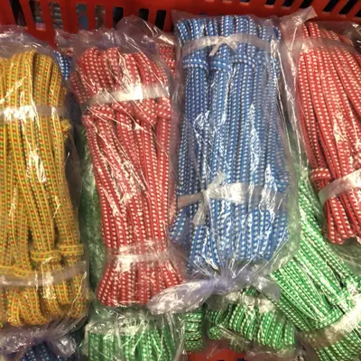 Flaches Gummiband, ca. 1,5 m, gemischte Farben - 4