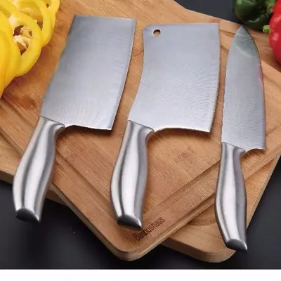 Yangjiang Bıçak Toptan Mutfak Bıçağı Ev Tipi Ultra Keskin Paslanmaz Çelik Tam Çelik Saç Akrilik Hediye Seti - 7