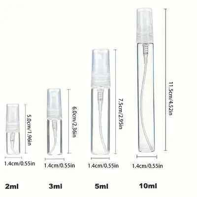 2ml 3ml 5ml 10ml Doldurulabilir Parfüm Numune Şişesi Cam Sprey Şişe Deneme Paketi - 7