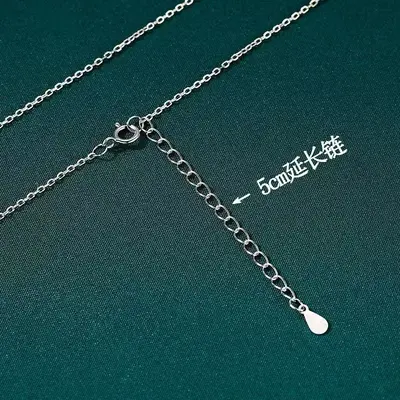 S999 Silberhalsband für Damen Schlüsselbeinkette reines Silber Schlangenkette ohne Anhänger Schlüsselbein neu authentisch einzelne Kette einteiliger Großhandel - 11