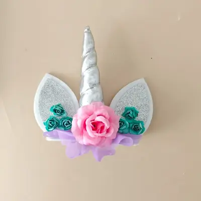 Unicorn Pasta Kek Süsü, Karikatür Hayvan Temalı Doğum Günü Parti Dekorasyonu - 10