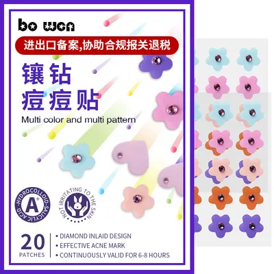 Acne scar fading patch, colorful rhinestone, ultra-thin