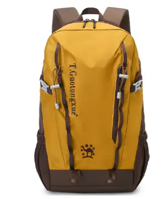 New Luotuo Style Outdoor Waterproof Sports Backpack Large Capacity Hiking Bag Student Gift Schoolbag Camel - 7