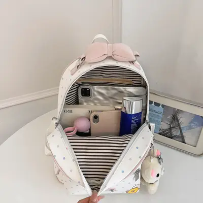 Cute Bear Backpack, Large Capacity, Lightweight, Women's School Bag - 5
