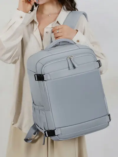 Men's Lightweight Laptop Backpack, Large Capacity Commuter Bag - 6