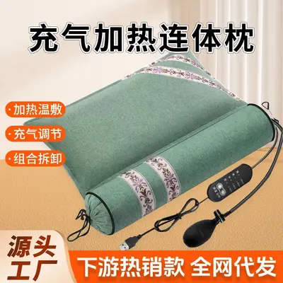 艾草枕艾草连体颈椎枕糖果圆柱枕头家用可拆卸护颈枕艾灸枕头批发 - 2