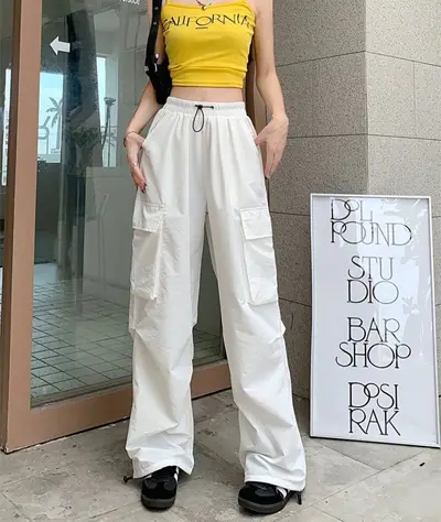 Women's Cargo Pants, Summer, Thin, Loose Wide Leg - 7